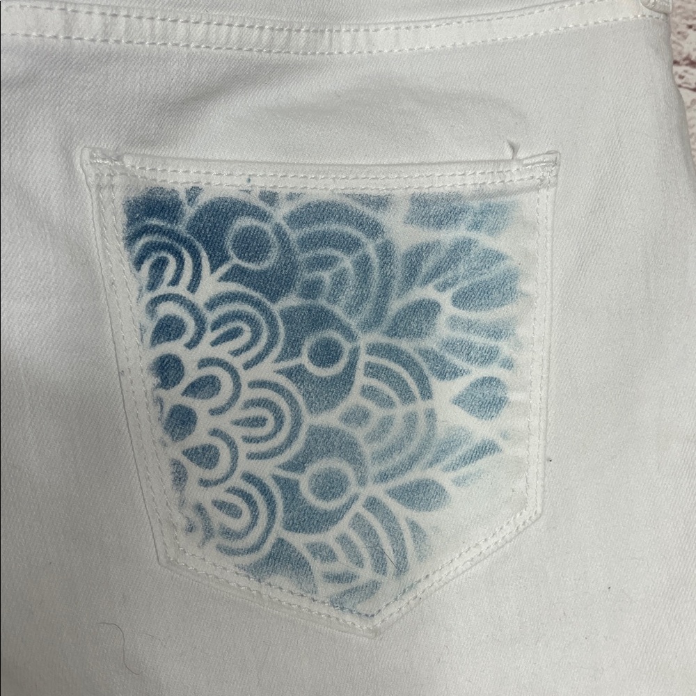 Universal Threads Upcycled Cyanotype Printed Cust… - image 3